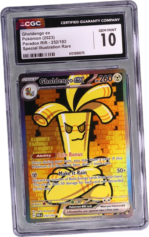 2023 Pokemon Paradox Rift - PAR EN 252/182 Gholdengo ex Special Illustration Rare (Holo)