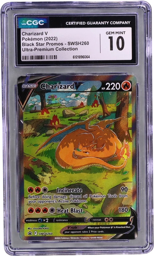 2022 Pokemon Black Star Promos - Sword & Shield SWSH260 Charizard V Ultra-Premium Collection (Holo)