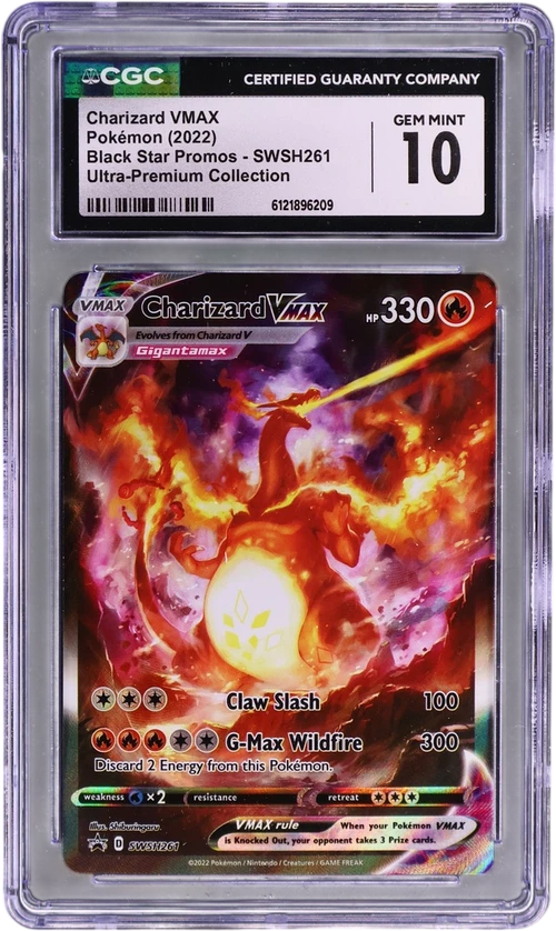 2022 Pokemon Black Star Promos - Sword & Shield SWSH261 Charizard VMAX Ultra-Premium Collection (Holo)
