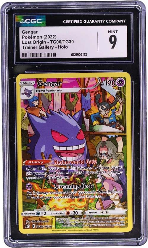 2022 Pokemon Lost Origin TG06/TG30 Gengar Trainer Gallery Holo