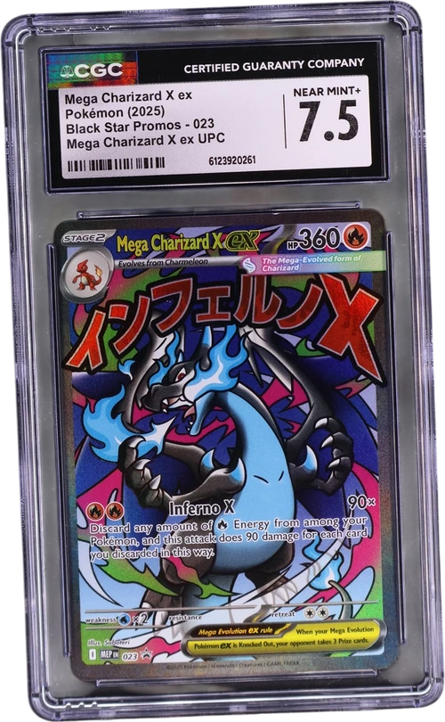 2025 Pokemon Black Star Promos - Mega Evolution MEP EN 023 Mega Charizard X ex Mega Charizard X ex Ultra Premium Collection (Holo)