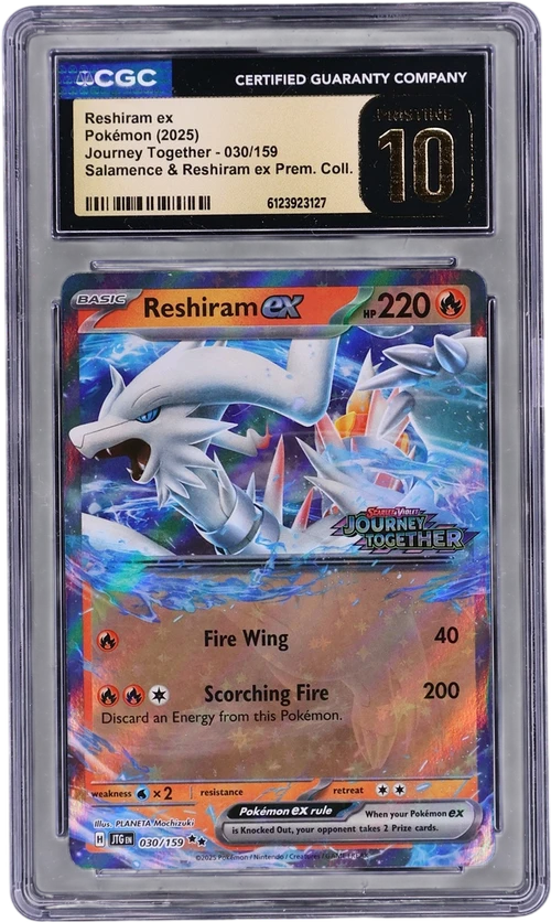 2025 Pokemon Journey Together - JTG EN 030/159 Reshiram ex Salamence & Reshiram ex Prem. Collection (Holo)