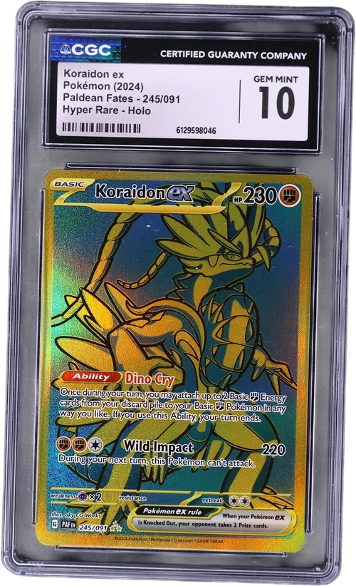 2024 Pokemon Paldean Fates - PAF EN 245/091 Koraidon ex Hyper Rare Holo
