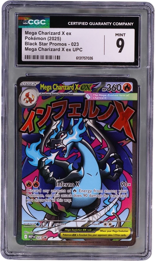 2025 Pokemon Black Star Promos - Mega Evolution MEP EN 023 Mega Charizard X ex Mega Charizard X ex Ultra Premium Collection (Holo)