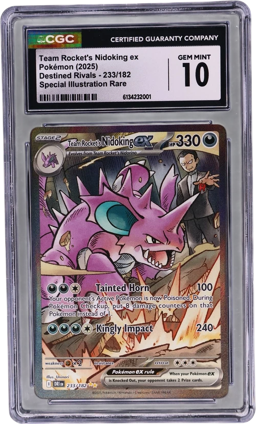 2025 Pokemon Destined Rivals - DRI EN 233/182 Team Rocket's Nidoking ex Special Illustration Rare (Holo)