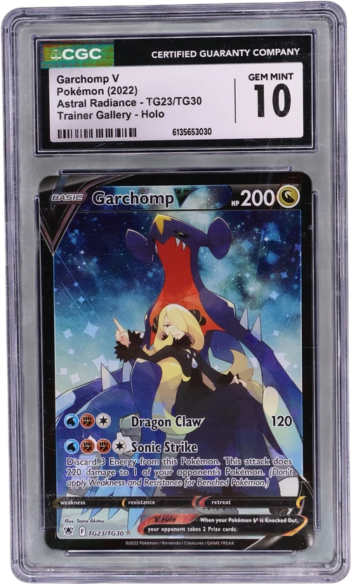 2022 Pokemon Astral Radiance TG23/TG30 Garchomp V Trainer Gallery Holo
