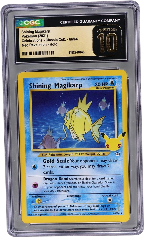 2021 Pokemon Celebrations - Classic Collection 66/64 Shining Magikarp Neo Revelation Holo
