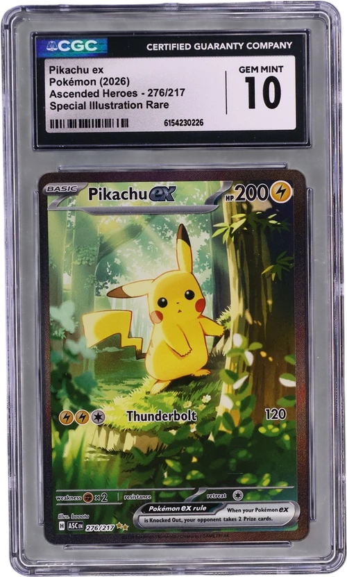 2026 Pokemon Ascended Heroes - ASC EN 276/217 Pikachu ex Special Illustration Rare (Holo) (CGC 10)
