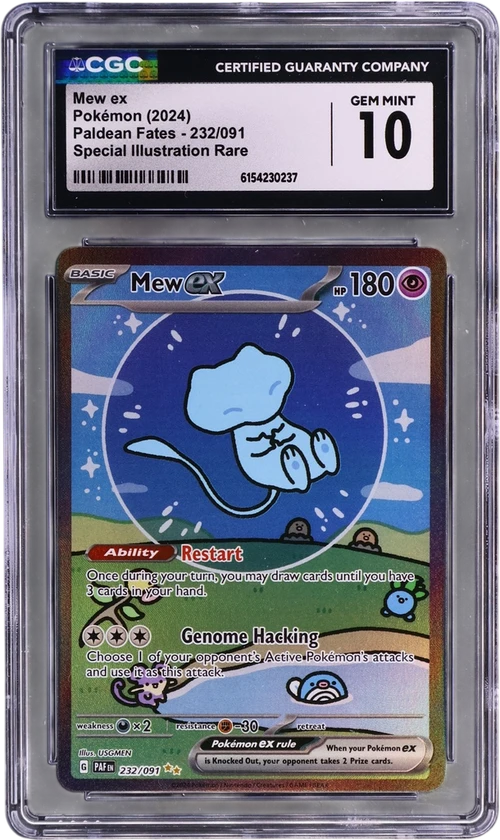 2024 Pokemon Paldean Fates - PAF EN 232/091 Mew ex Special Illustration Rare (Holo)