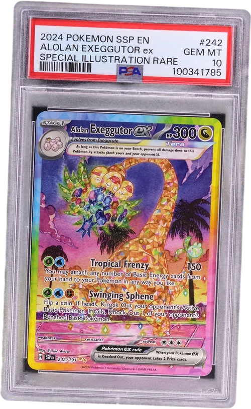 2024 Pokemon Ssp En-Surging Sparks #242 Alolan Exeggutor Ex Special Illustration Rare