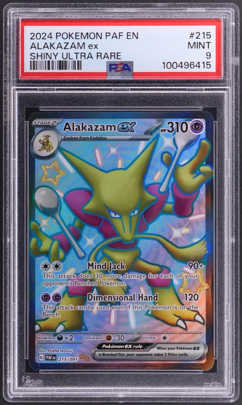 2024 Pokemon Paf En-Paldean Fates #215 Alakazam Ex Shiny Ultra Rare