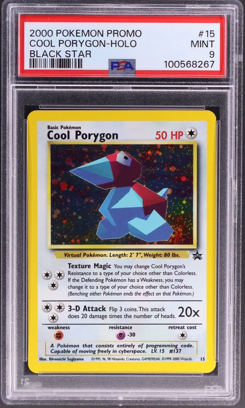2000 Pokemon Promo Black Star #15 Cool Porygon-Holo