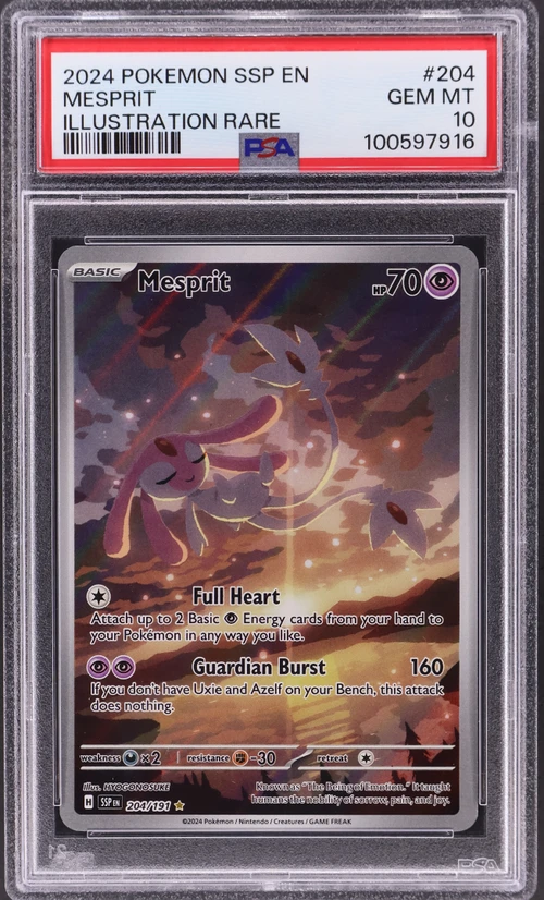 2024 Pokemon Ssp En-Surging Sparks #204 Mesprit Illustration Rare