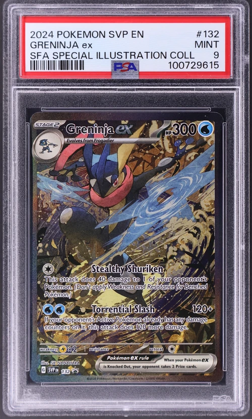 2024 Pokemon Svp En-Sv Black Star Promo #132 Greninja Ex Shrouded Fable Special Illustration Collection