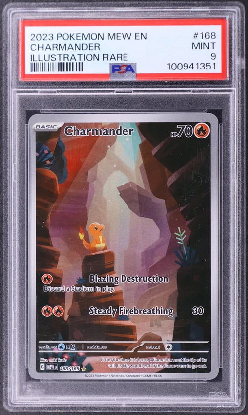 2023 Pokemon Mew En-151 #168 Charmander Illustration Rare