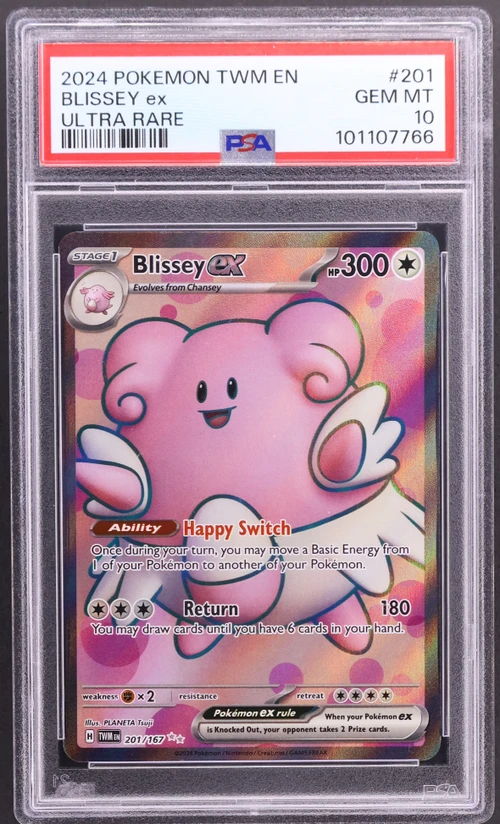 2024 Pokemon Twm En-Twilight Masquerade #201 Blissey Ex Ultra Rare