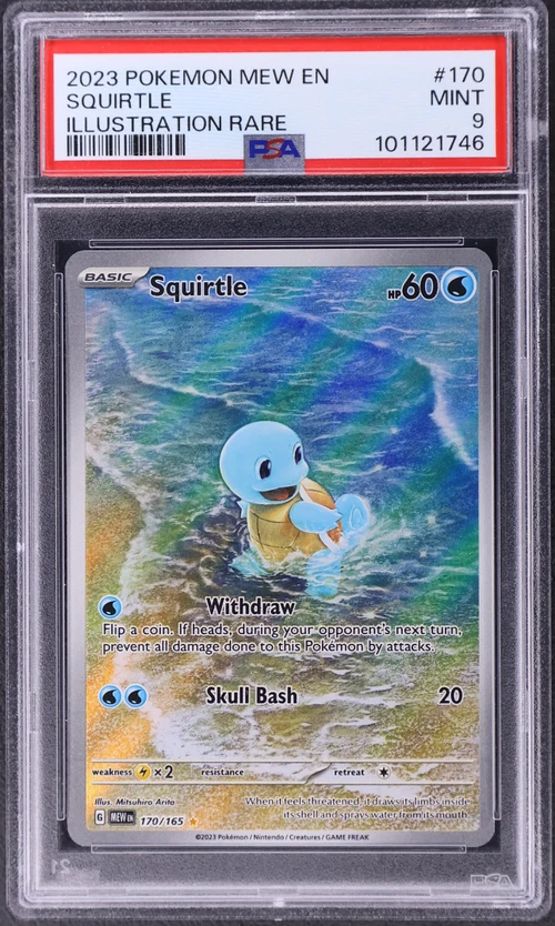2023 Pokemon Mew En-151 #170 Squirtle Illustration Rare