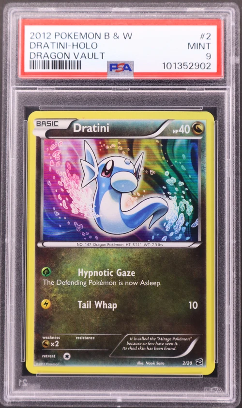 2012 Pokemon Black & White Dragon Vault #2 Dratini-Holo