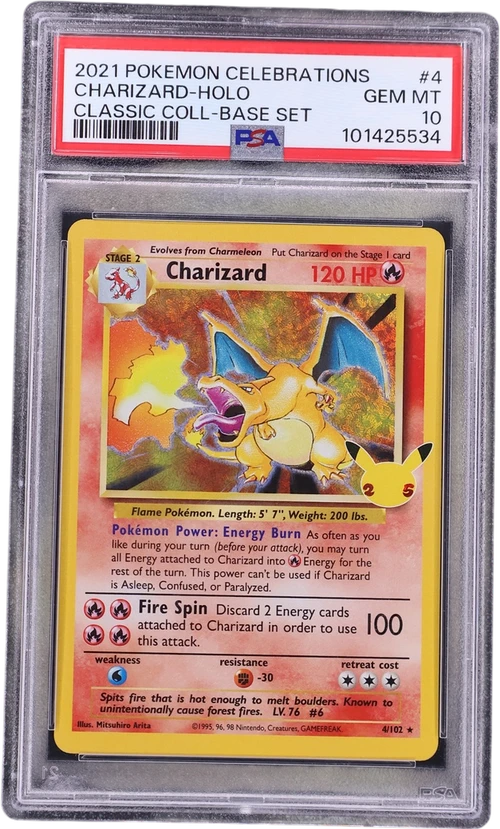 2021 Pokemon Celebrations Classic Collection #4 Charizard-Holo