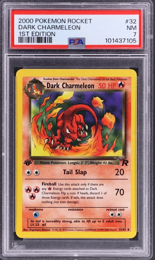 2000 Pokemon Rocket #32 Dark Charmeleon 1st Edition