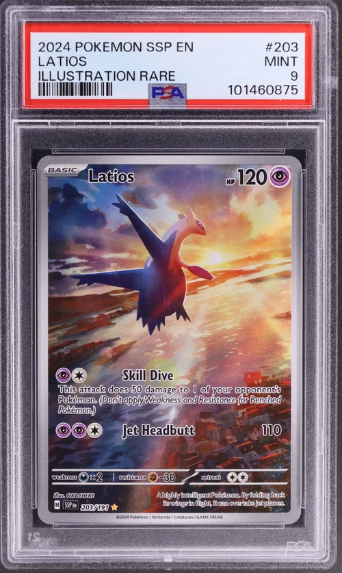 2024 Pokemon Ssp En-Surging Sparks #203 Latios Illustration Rare