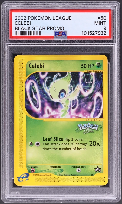2002 Pokemon League Promo Black Star #50 Celebi