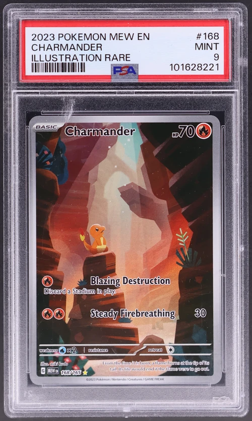 2023 Pokemon Mew En-151 #168 Charmander Illustration Rare