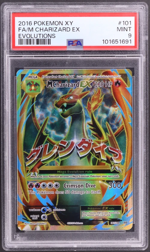 2016 Pokemon Xy Evolutions #101 Full Art / M Charizard Ex