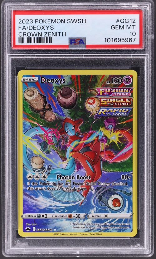 2023 Pokemon Sword and Shield Crown Zenith #GG12 Full Art / Deoxys
