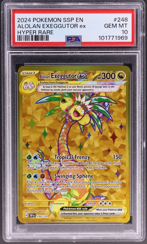 2024 Pokemon Ssp En-Surging Sparks #248 Alolan Exeggutor Ex Hyper Rare