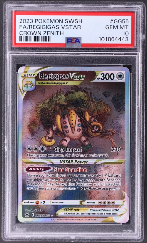 2023 Pokemon Sword and Shield Crown Zenith #GG55 Full Art / Regigigas Vstar