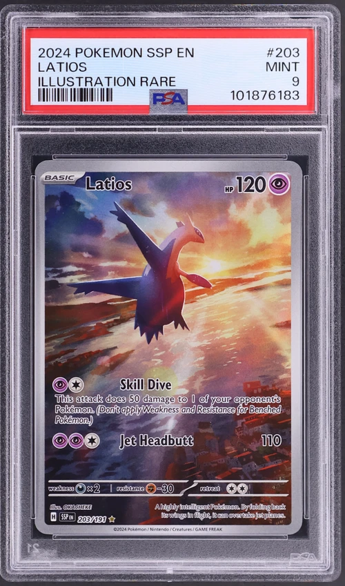 2024 Pokemon Ssp En-Surging Sparks #203 Latios Illustration Rare