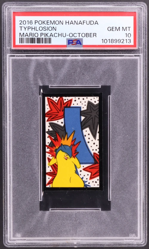 2016 Pokemon Hanafuda Mario Pikachu Typhlosion October