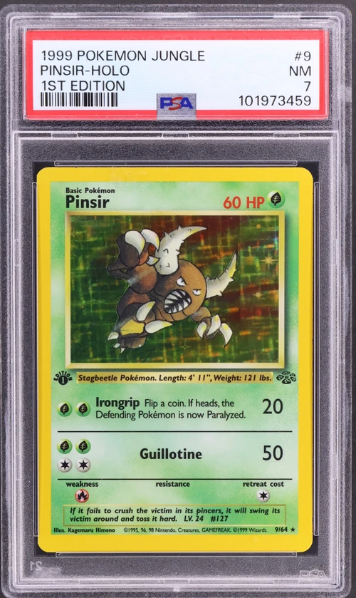 1999 Pokemon Jungle #9 Pinsir-Holo 1st Edition