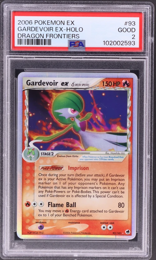 2006 Pokemon Ex Dragon Frontiers #93 Gardevoir Ex-Holo