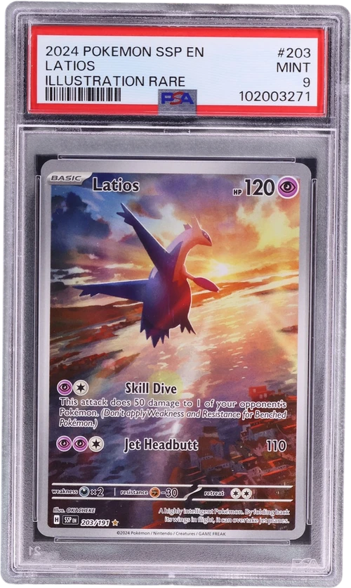 2024 Pokemon Ssp En-Surging Sparks #203 Latios Illustration Rare