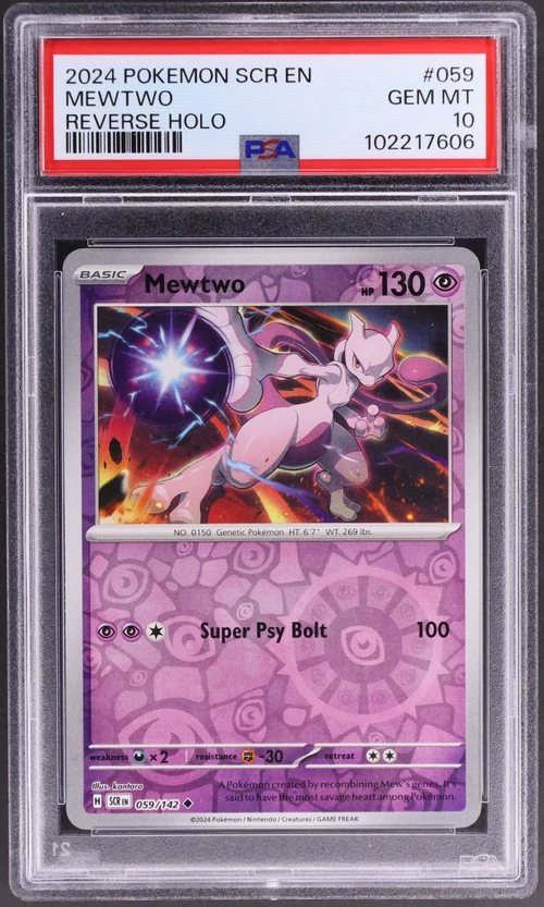 2024 Pokemon Scr En-Stellar Crown #059 Mewtwo Reverse Holo