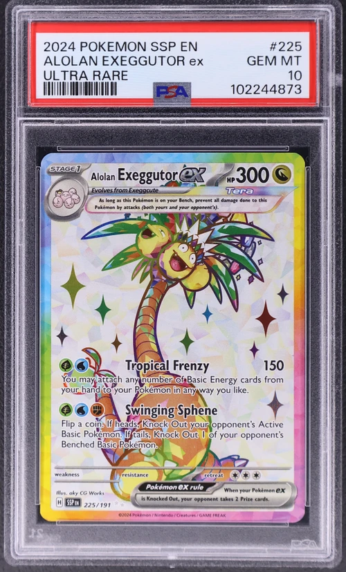 2024 Pokemon Ssp En-Surging Sparks #225 Alolan Exeggutor Ex Ultra Rare