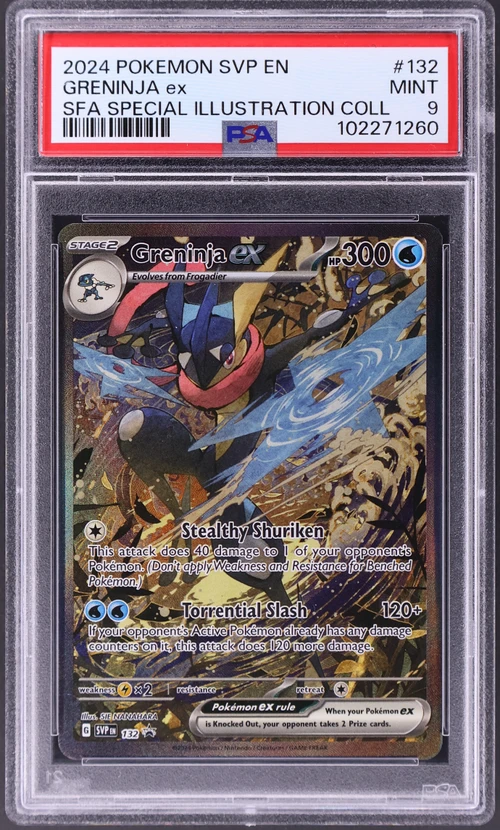 2024 Pokemon Svp En-Sv Black Star Promo #132 Greninja Ex Shrouded Fable Special Illustration Collection