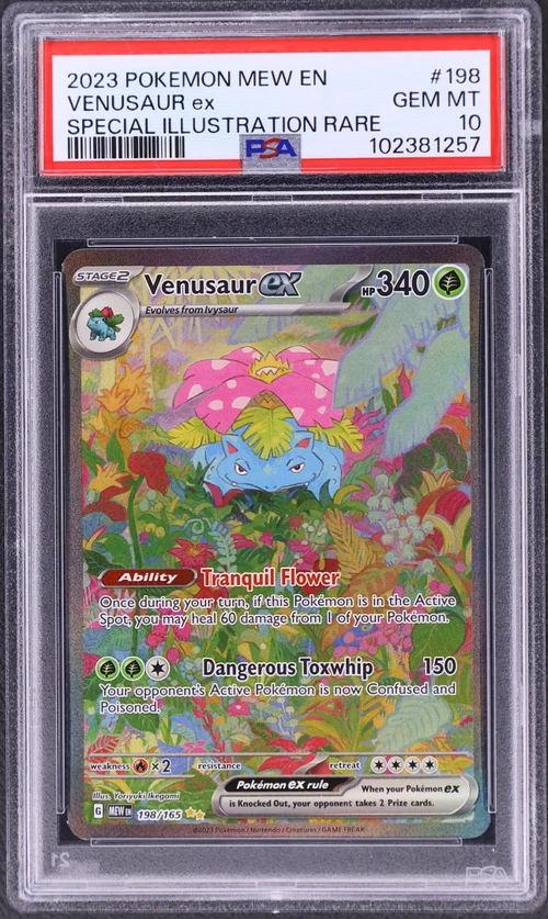 2023 Pokemon Mew En-151 #198 Venusaur Ex Special Illustration Rare