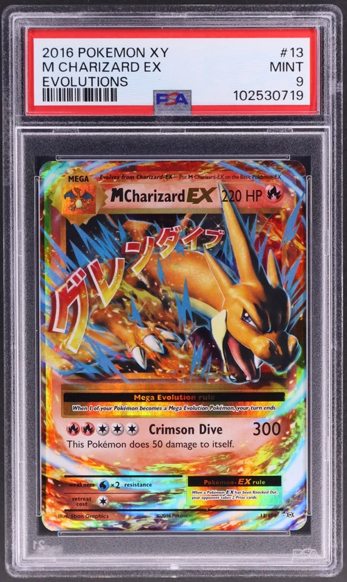 2016 Pokemon Xy Evolutions #13 M Charizard Ex