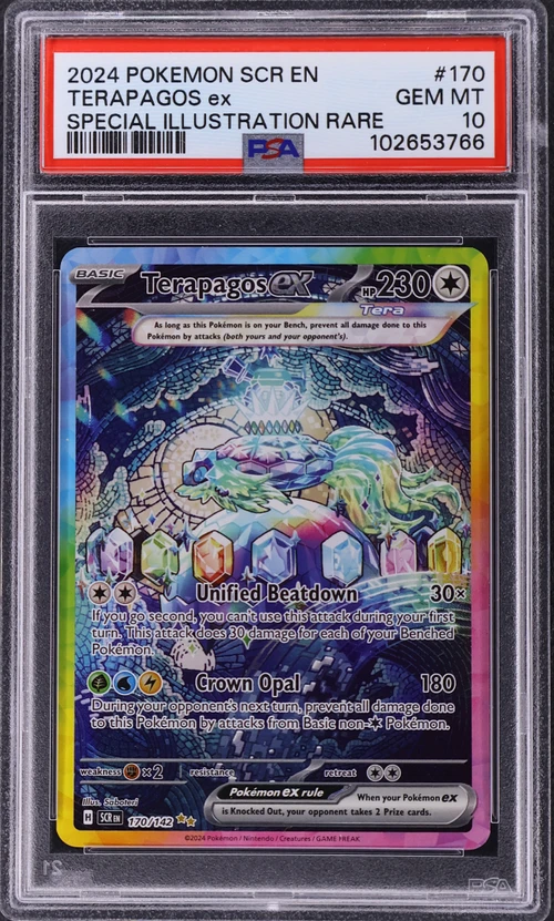 2024 Pokemon Scr En-Stellar Crown #170 Terapagos Ex Special Illustration Rare