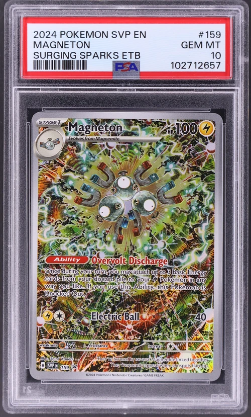 2024 Pokemon Svp En-Sv Black Star Promo #159 Magneton Surging Sparks Elite Trainer Box