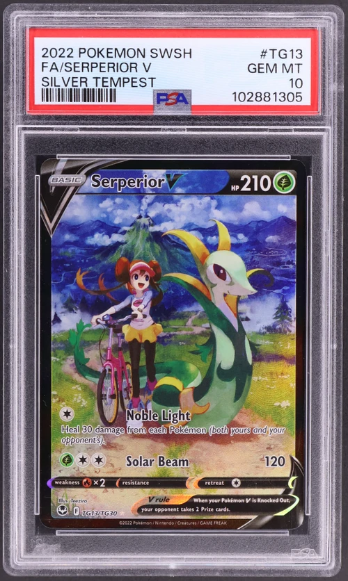 2022 Pokemon Sword & Shield Silver Tempest #TG13 Full Art / Serperior V