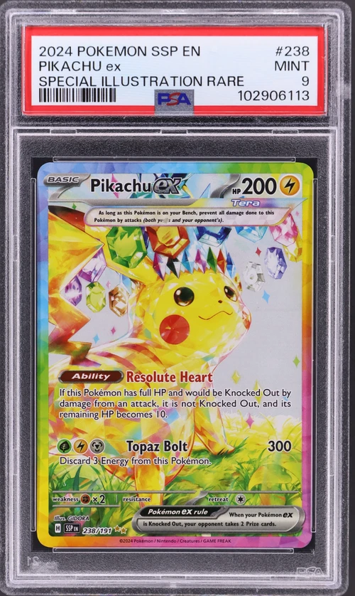 2024 Pokemon Ssp En-Surging Sparks #238 Pikachu Ex Special Illustration Rare