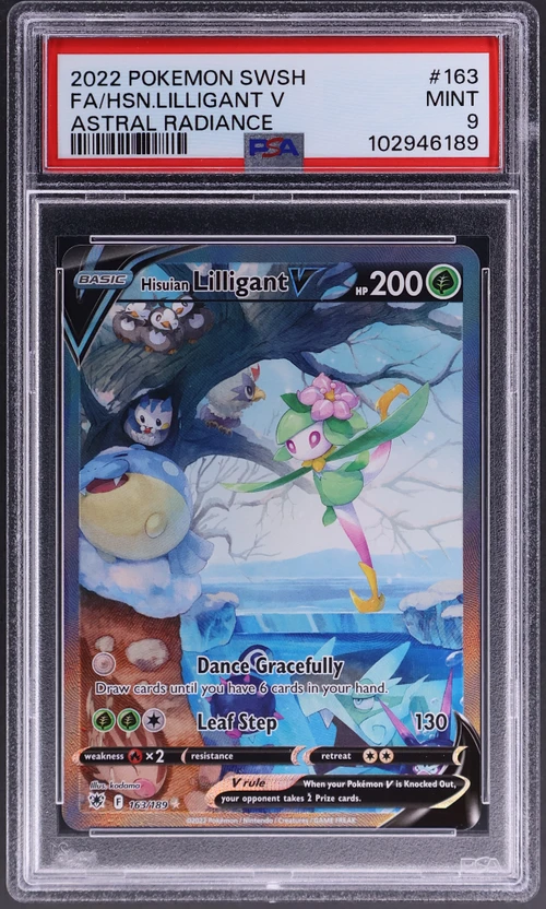 2022 Pokemon Sword & Shield Astral Radiance #163 Full Art / Hisuian Lilligant V