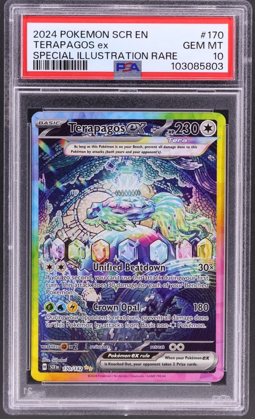 2024 Pokemon Scr En-Stellar Crown #170 Terapagos Ex Special Illustration Rare