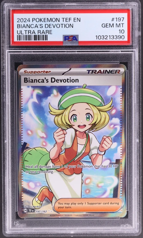 2024 Pokemon Tef En-Temporal Forces #197 Bianca's Devotion Ultra Rare