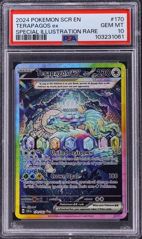 2024 Pokemon Scr En-Stellar Crown #170 Terapagos Ex Special Illustration Rare
