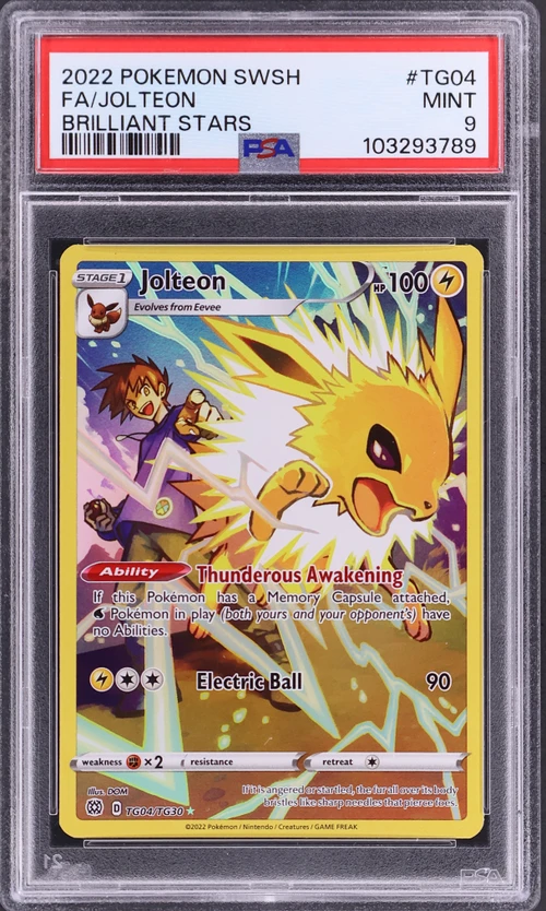 2022 Pokemon Sword & Shield Brilliant Stars #TG04 Full Art / Jolteon